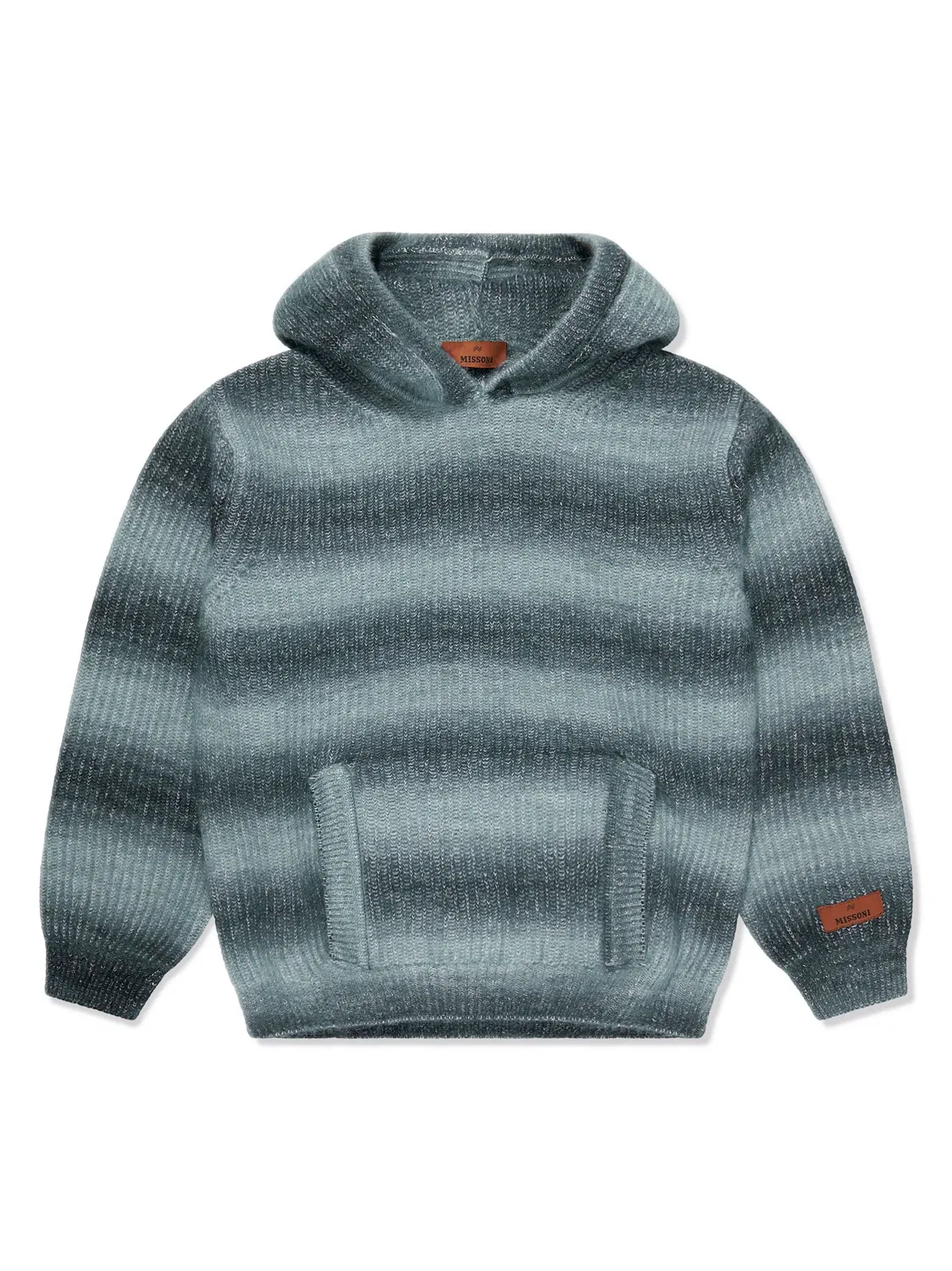 Детский худи с градиентным эффектом Missoni, серый