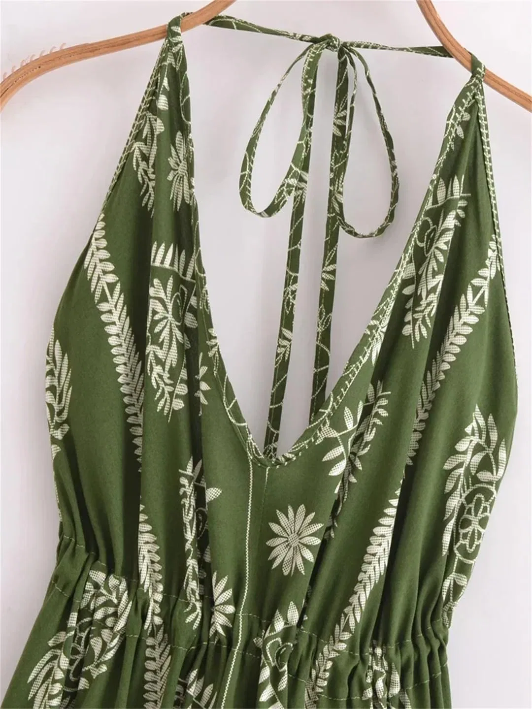 Женское летнее платье с цветочным принтом в стиле бохо, En8 — фото 3