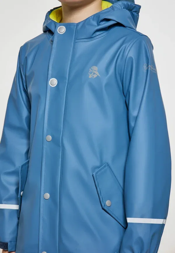 Дождевик водонепроницаемый Regenmantel unisex Schmuddelwedda, Stahlblau, синий/стальной — фото 4
