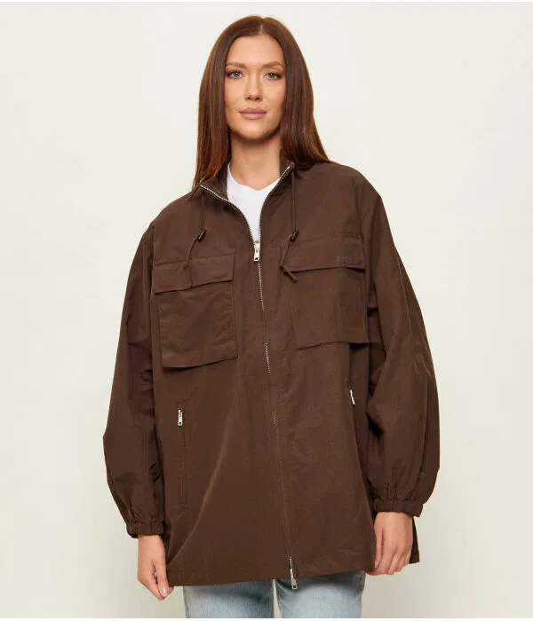 Женская ветровка свободного кроя Polo Ralph Lauren, коричневый