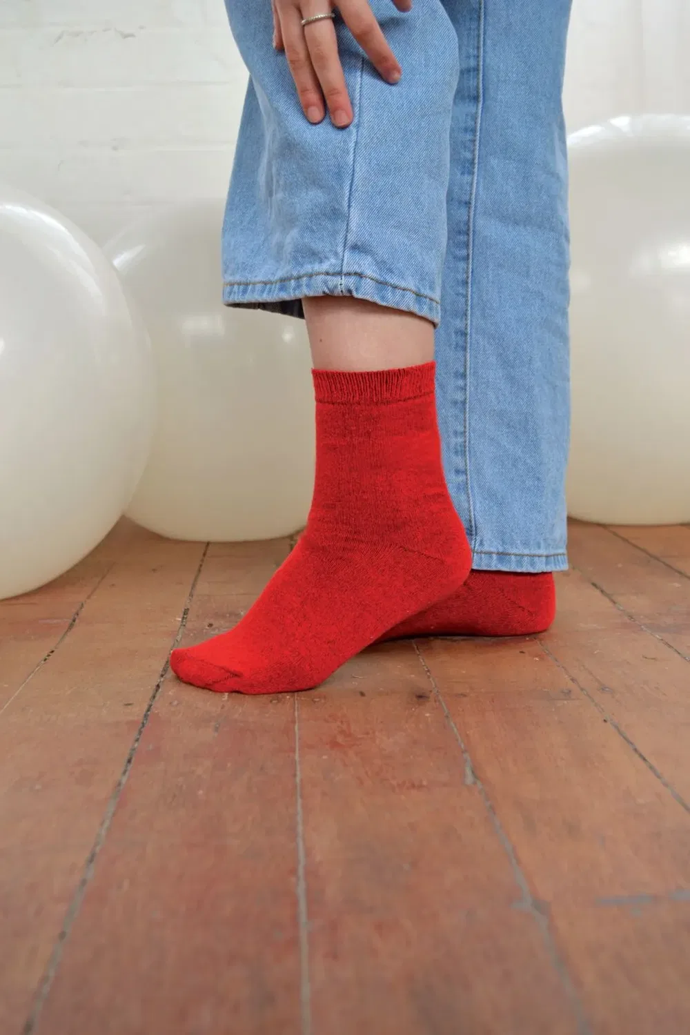 Набор из 6 хлопковых носков Sock Snob, Burgundy — фото 4