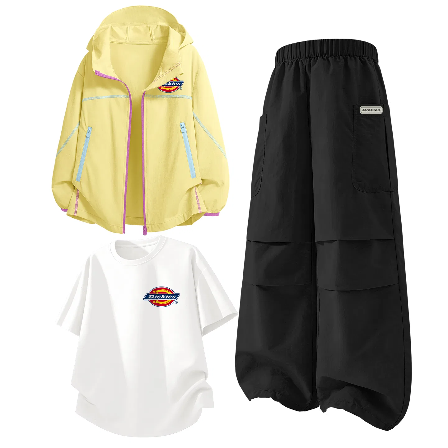 Детский комплект из 3 предметов Dickies, Yellow/Black/White