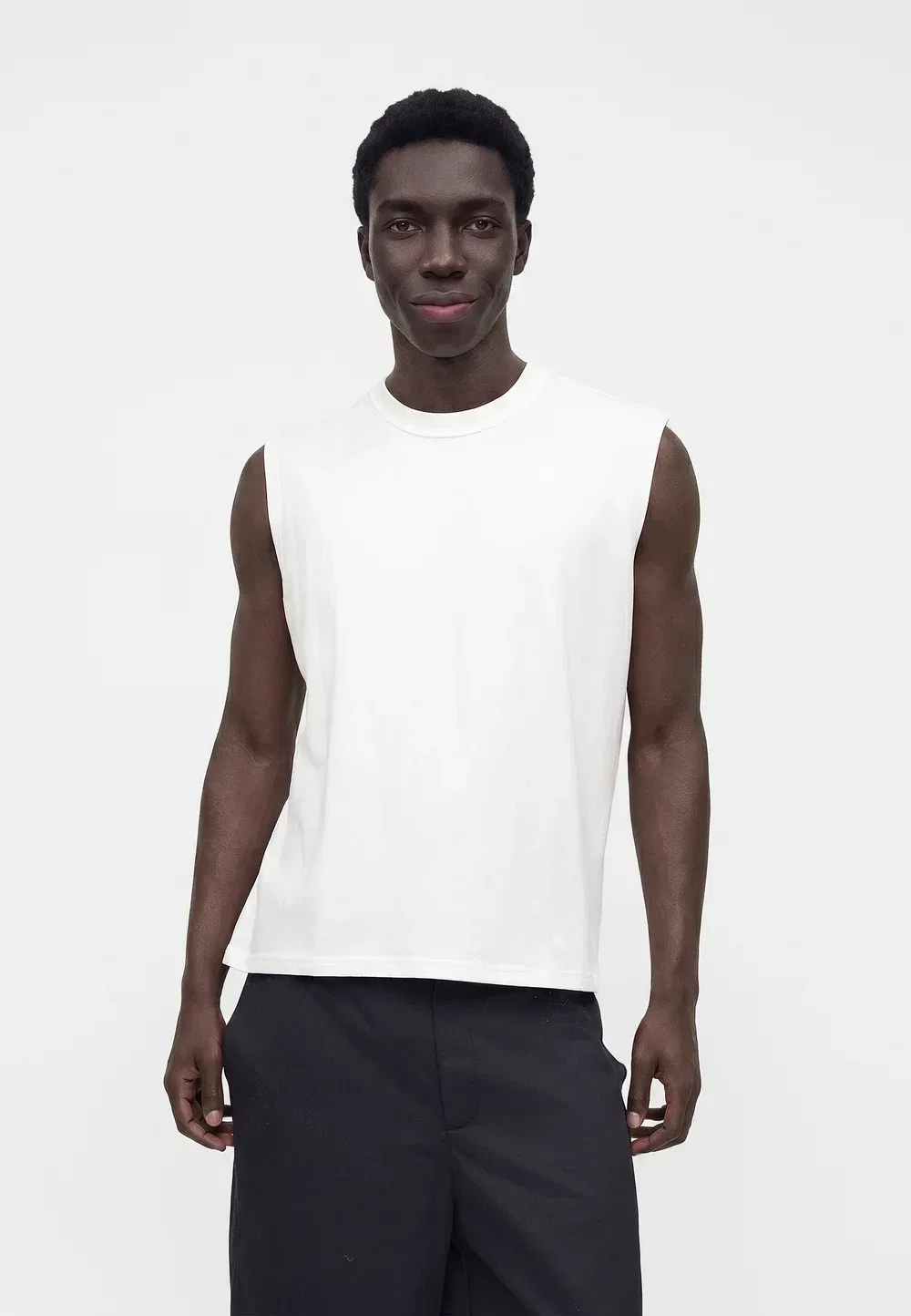 Майка-Борцовка на каждый день Gap, New Off White — фото 4