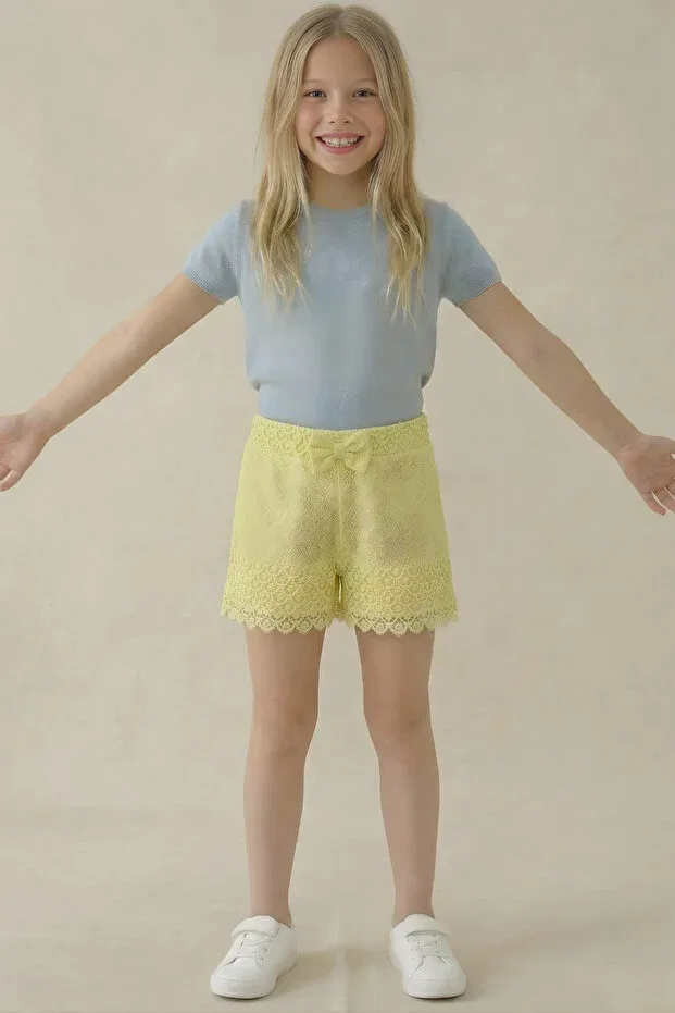 Детские шорты для девочек brode Esila Kids, Yellow — фото 3