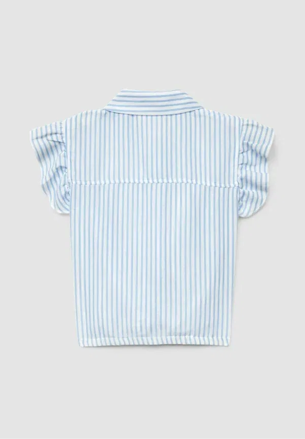 Блуза с полосками button-down blouse Terranova, Azzurro, синий — фото 2