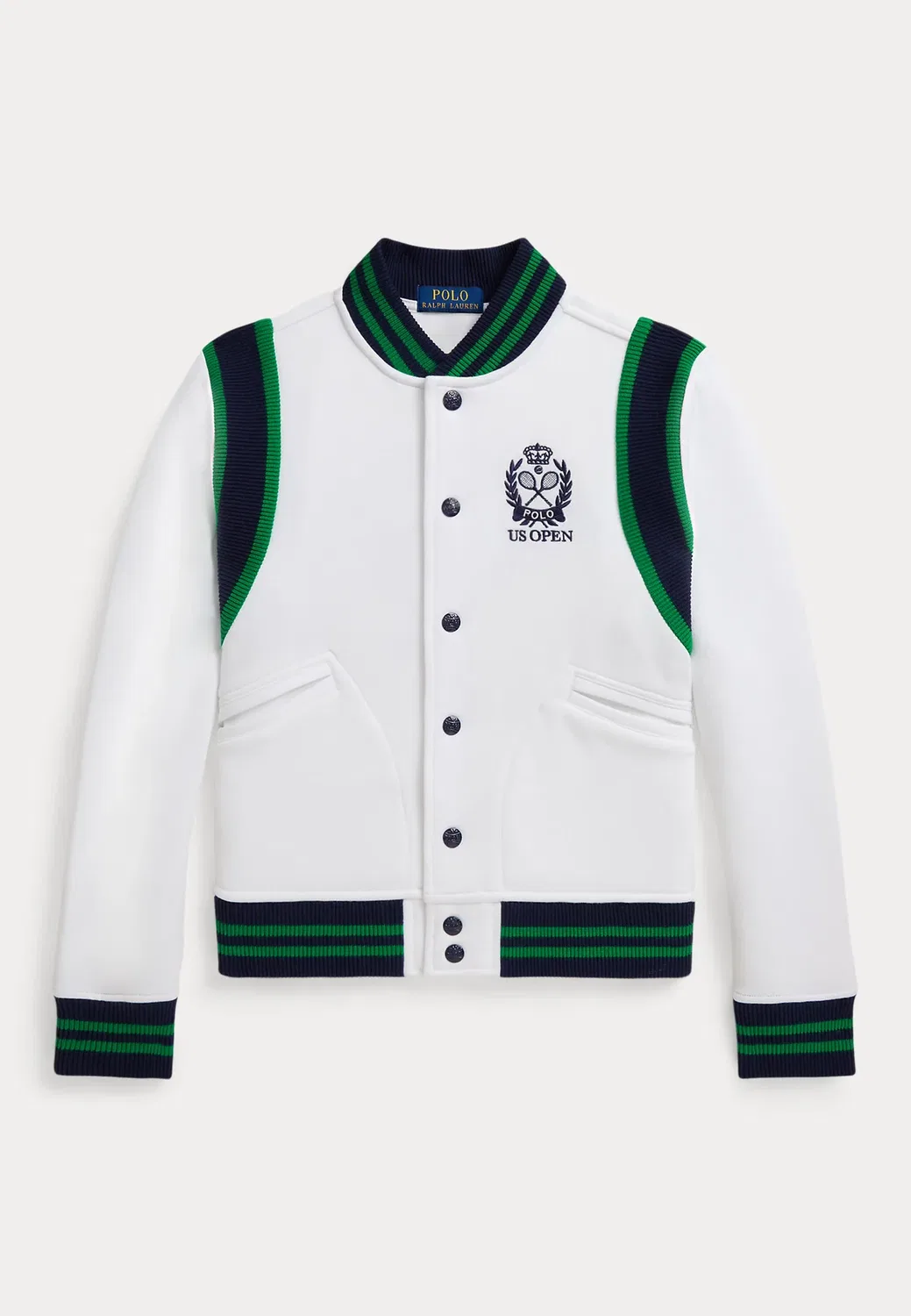 Куртка для поло и тенниса US Open, размер 7-14 лет - куртка-бомбер Polo Ralph Lauren, White Multi