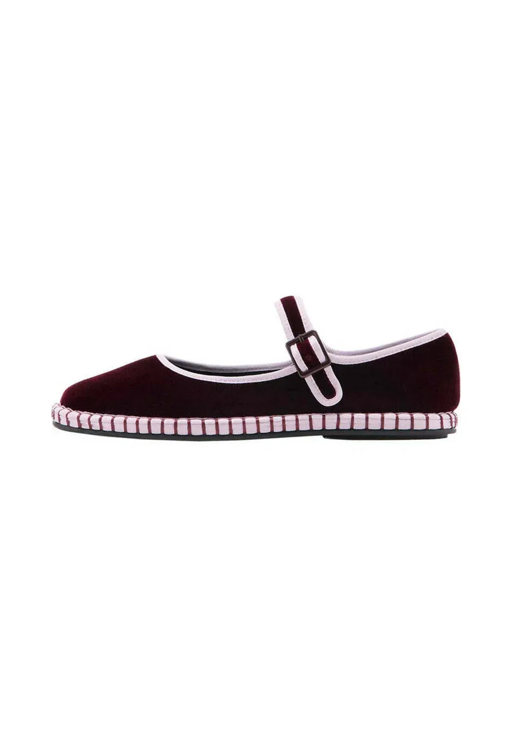 Детские балетки с ремешком на щиколотке Mango Kids, Bordeaux