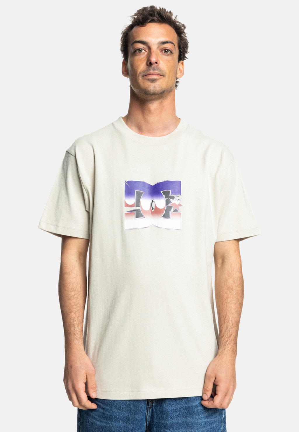 

Футболка с принтом DC Shoes, бежевый