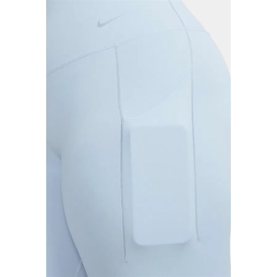 Тайтс женские с высоким поясом Nike Universa Medium Support, Светло-синий — фото 4