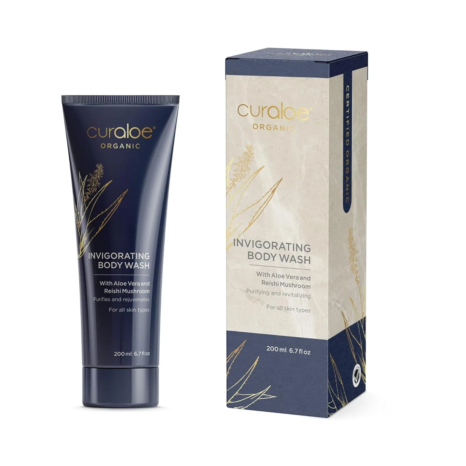 Гель для душа Invigorating Body Wash, Curaloe, 240 мл