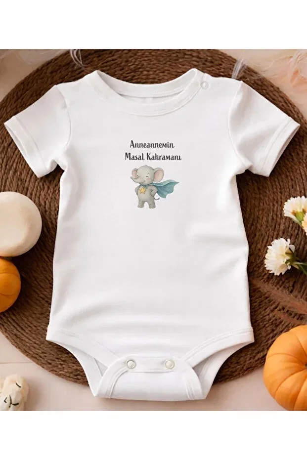 Детское боди для новорожденных с коротким рукавом 100% Cotton Organic Baby Design Bodysuit 2062 Bebek Perisi, Ecru