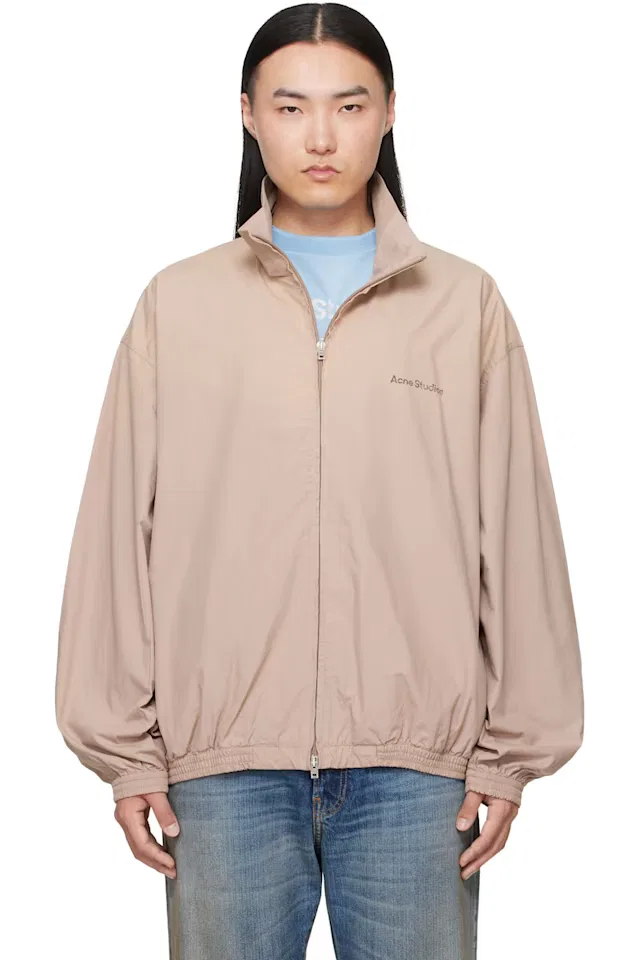 Бежевая куртка с выцветшим логипом Acne Studios