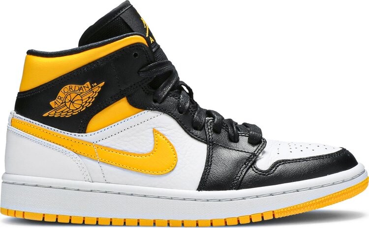 

Кроссовки Wmns Air Jordan 1 Mid SE White Laser Orange, белый