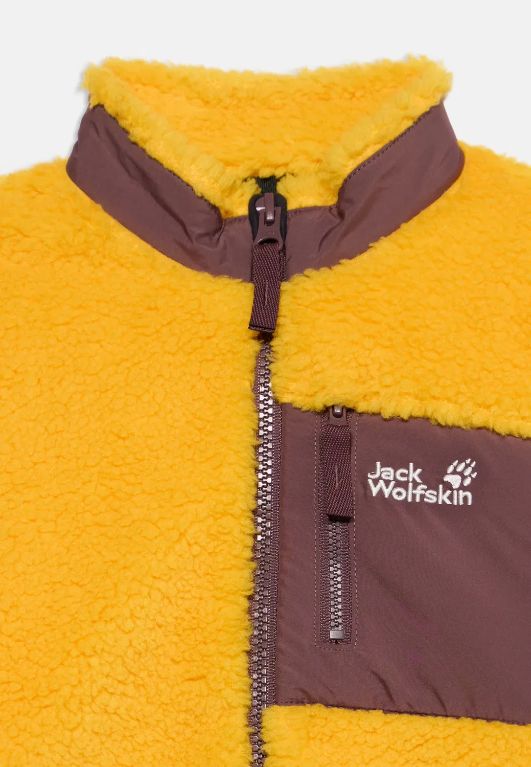 Куртка Curl унисекс - флисовая куртка Jack Wolfskin, Burly Yellow — фото 3