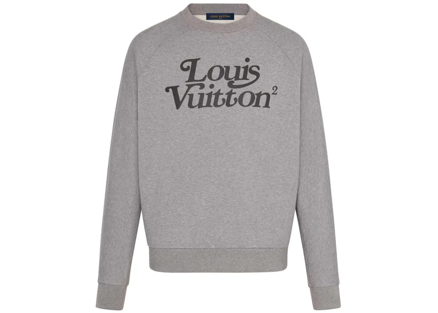 Мужской свитшот с принтом Louis Vuitton x Nigo Squared LV Sweatshirt Louis Vuitton, Gris Clair