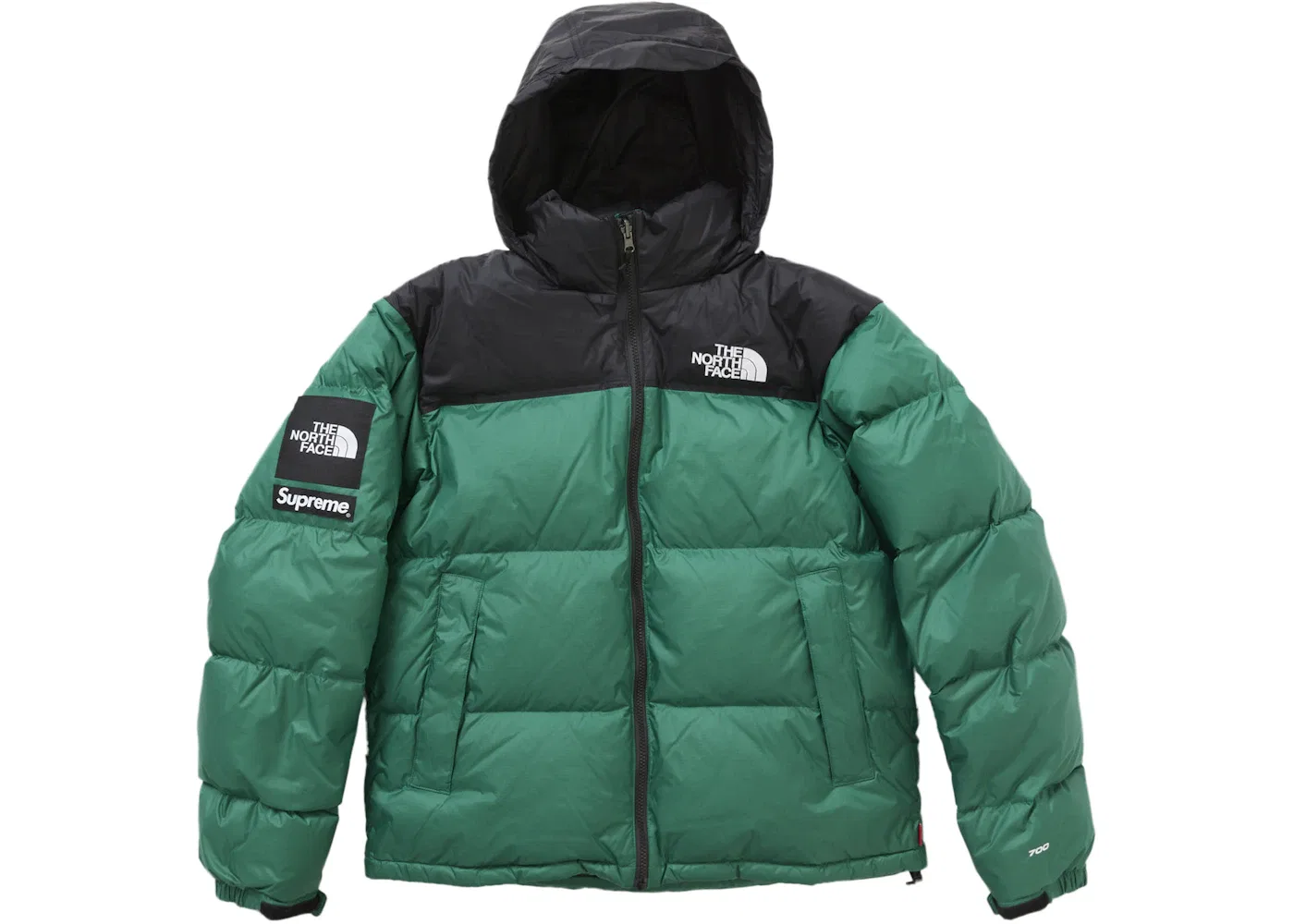 Мужская куртка с принтом Nuptse Jacket Supreme, Green — фото 4