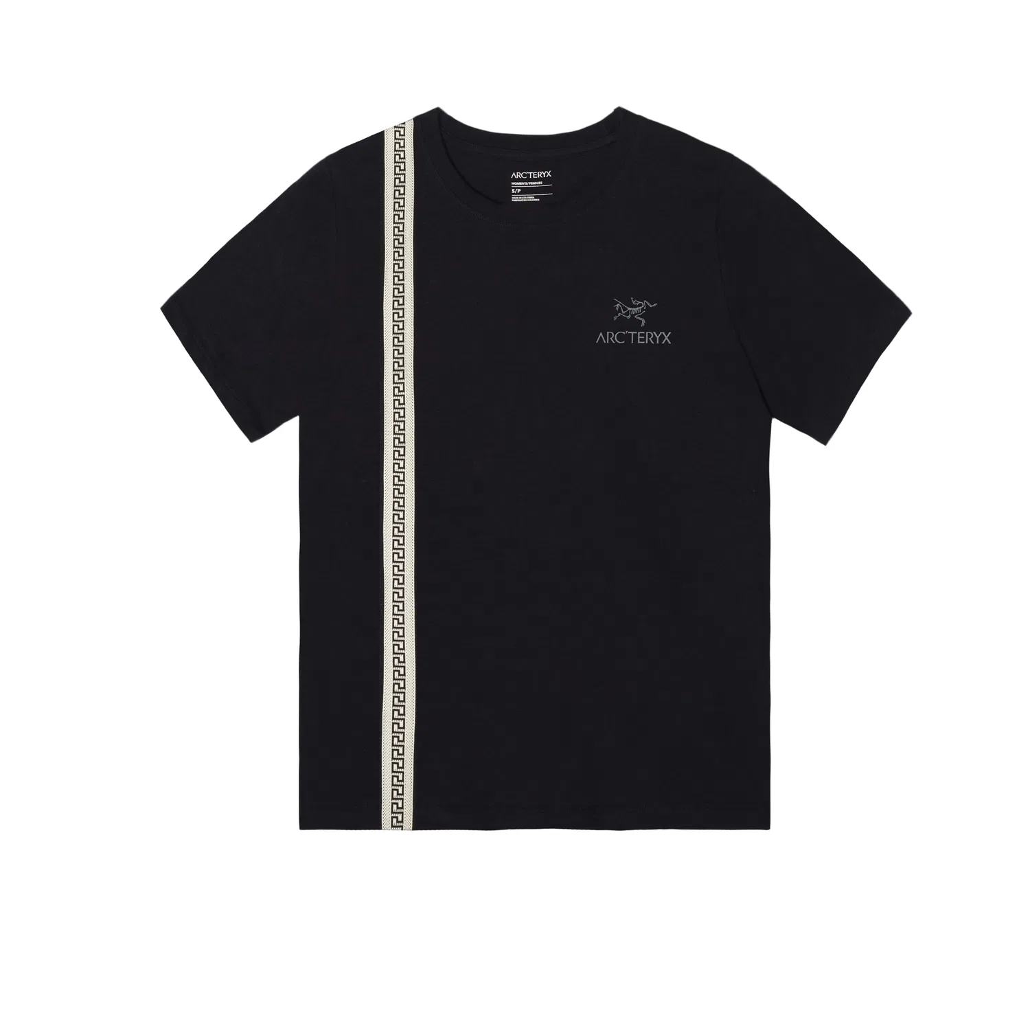 Женская футболка с принтом KRAGG SL COTTON EMBLEM CREW SS Arcteryx, черный