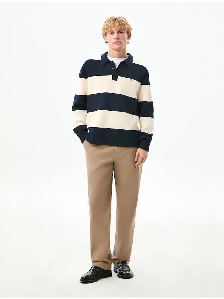 Свитер полноценный Milano Long Sleeve Polo TOMMY HILFIGER, Navy — фото 2