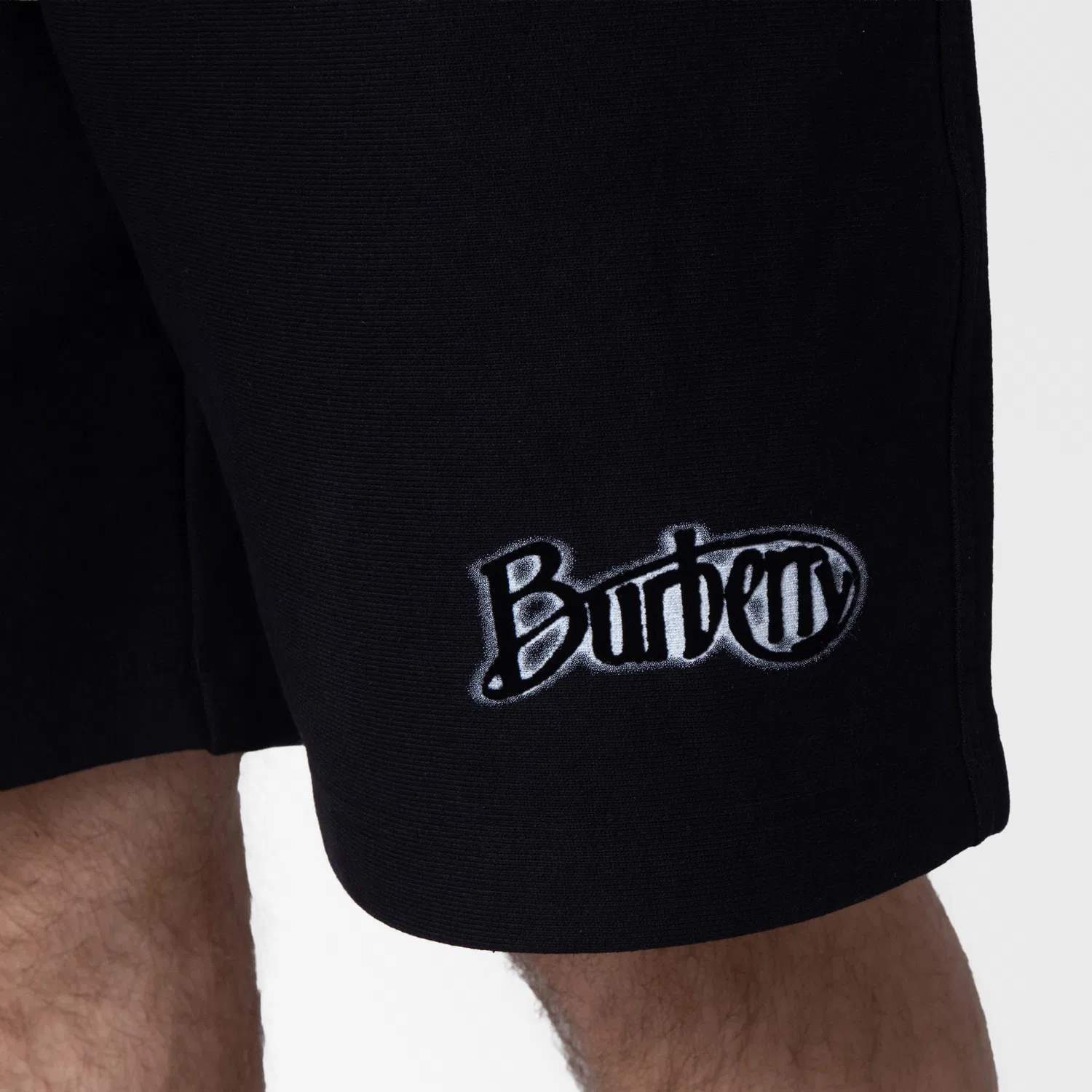 Шорты хлопковые с логотипом Men's Logo Cotton Shorts Burberry, Coal — фото 2