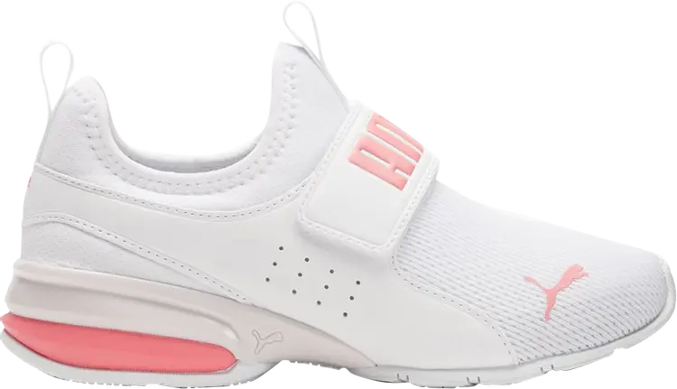

Кроссовки Puma Axelion Slip-On Big Kid White Carnation Pink, белый