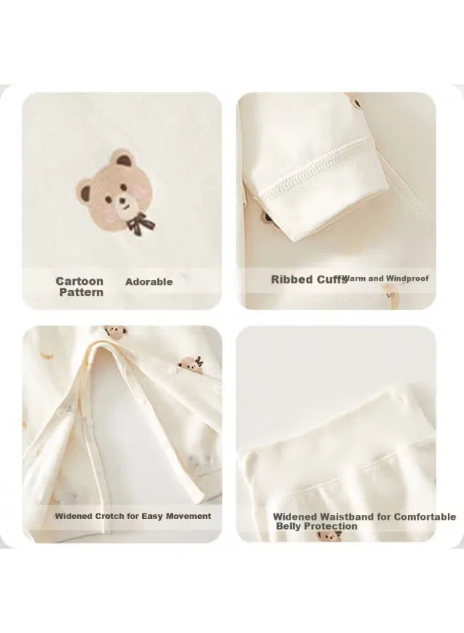Комплект домашней одежды хлопковый с длинным рукавом Babyprints, красный — фото 3
