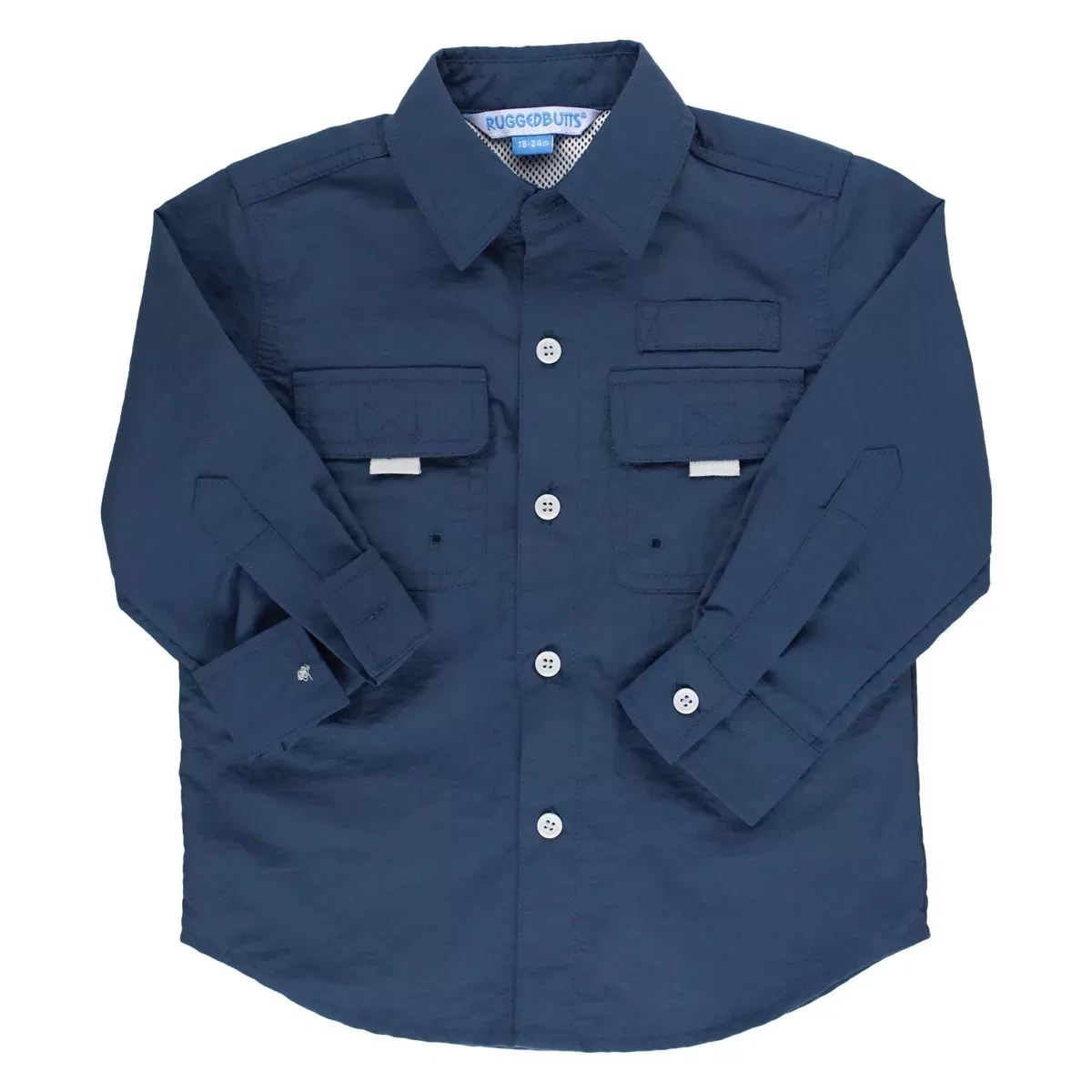 Детская рубашка с длинным рукавом солнцезащитная RuggedButts, Blue