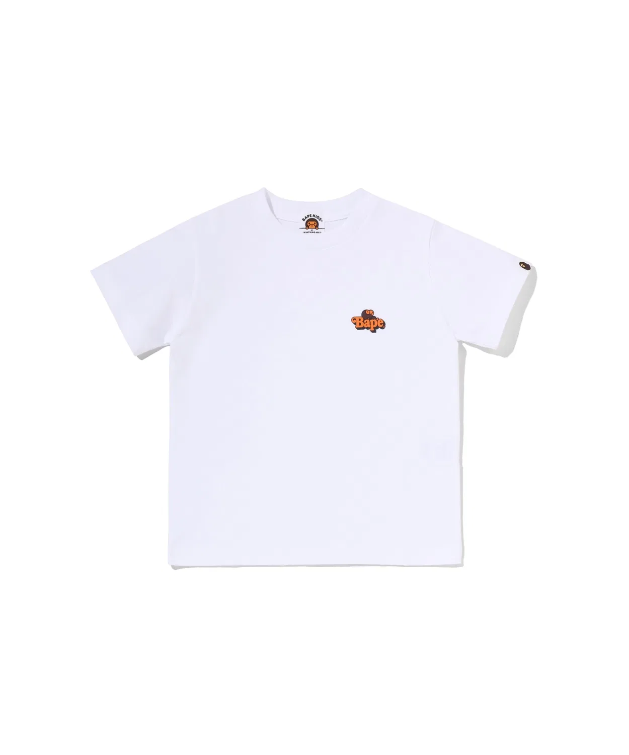 Детская футболка с коротким рукавом MILO ON BAPE ONE POINT TEE A BATHING APE, White