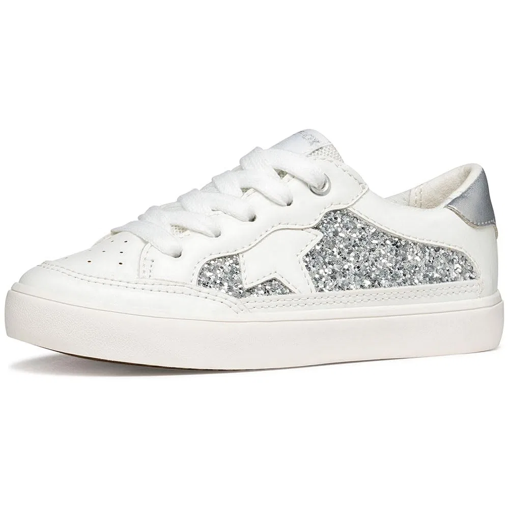 Детские кроссовки для девочек спортивные J Gisli Girl B Geox, White Lt Silver — фото 3