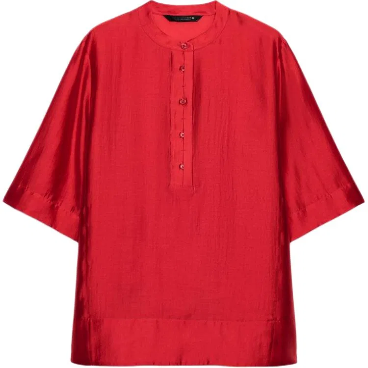 Женская рубашка с круглым вырезом Red ZARA
