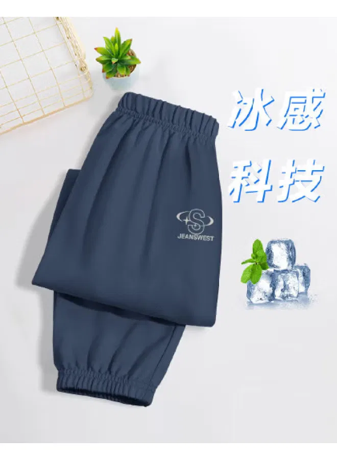 Штаны летние легкие дышащие для мальчиков Jeanswest, темно-синий