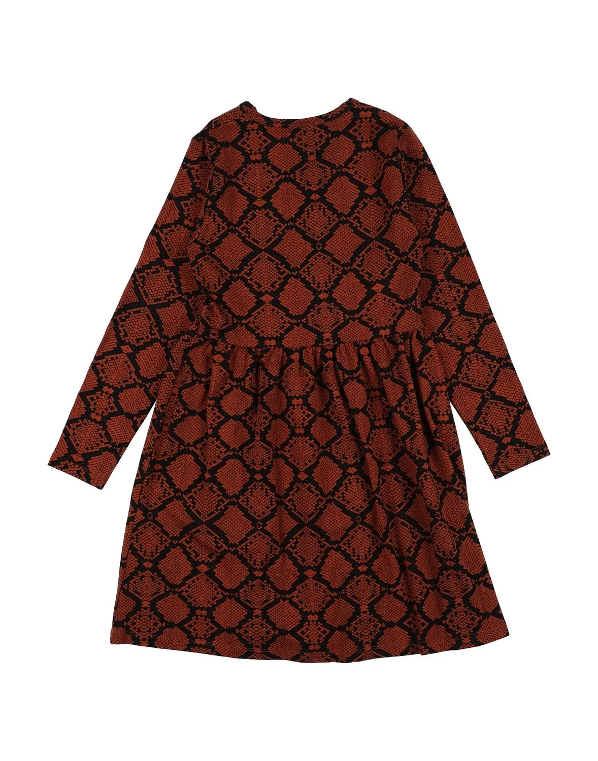 Детское платье из джерси с принтом Animal Print Mini Rodini, коричневый — фото 2