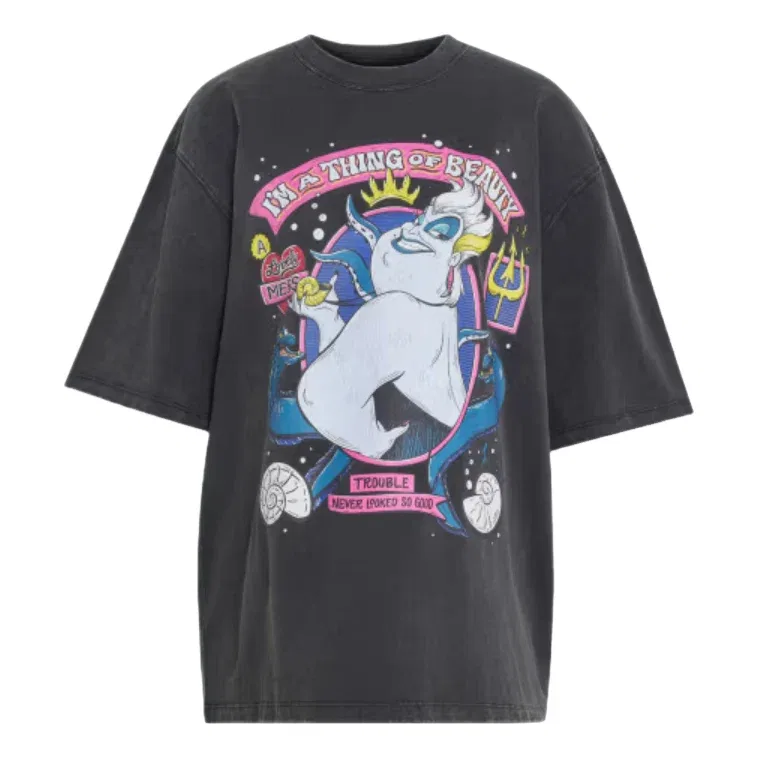Женская футболка Disney Villains T-Shirt Asia Sizing 'Black' adidas, черный