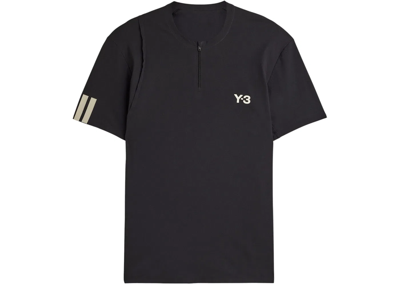 Мужская футболка с застежкой-молнией Y-3 Pro Freelift Zip Tee Adidas, Black