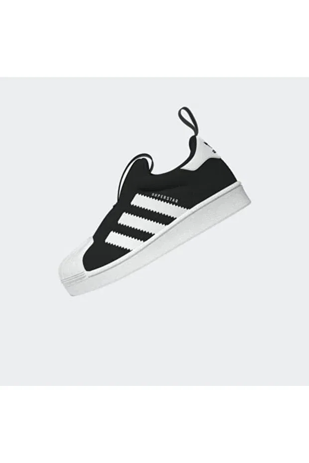 Детские повседневные кроссовки для девочек с полосками Superstar 360 I GX3233 Adidas, Cblack Ftwwht Goldmt