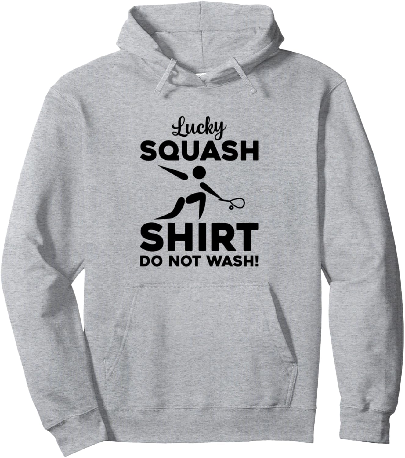 

Толстовка Lucky Squash, не стирать - забавная толстовка с цитатой о сквоше Funny Squash Quotes Squash Player, серый