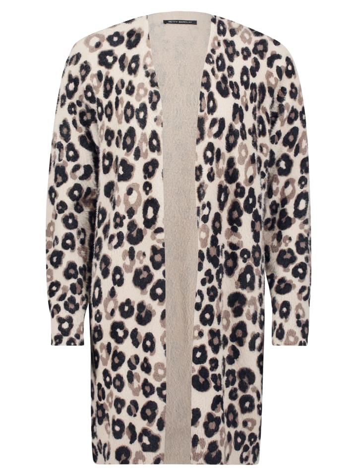 

Длинный кардиган с принтом в серо-коричневом/черном цвете Betty Barclay