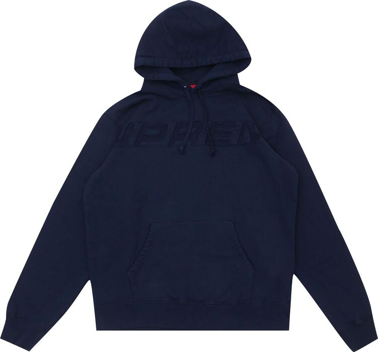 

Толстовка Supreme Set In Logo Hooded Sweatshirt 'Navy', синий