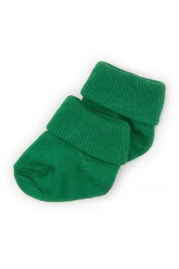 Детские носки для новорожденных хлопковые 2 шт Novibaby, Pine Green — фото 2