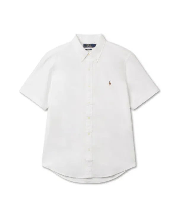 Рубашка Custom Fit с коротким рукавом Polo Ralph Lauren, белый