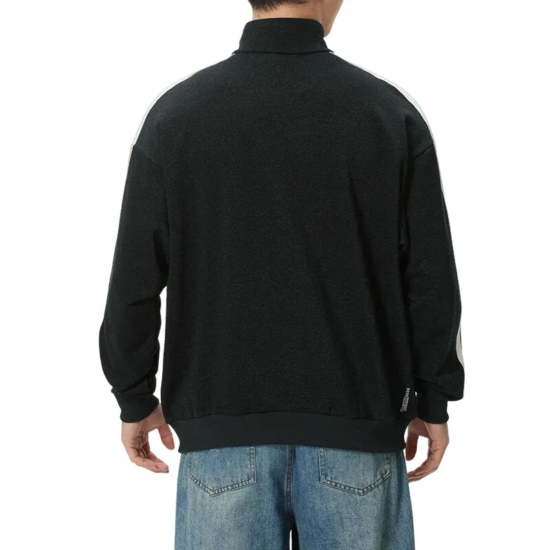 Мужская куртка Sports Jacket Asia Sizing 'Black White' adidas, Black/White — фото 4