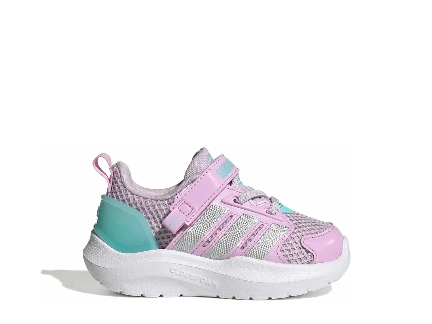 Кроссовки со светящейся пяткой Lightorama, adidas, лавандовый — фото 3