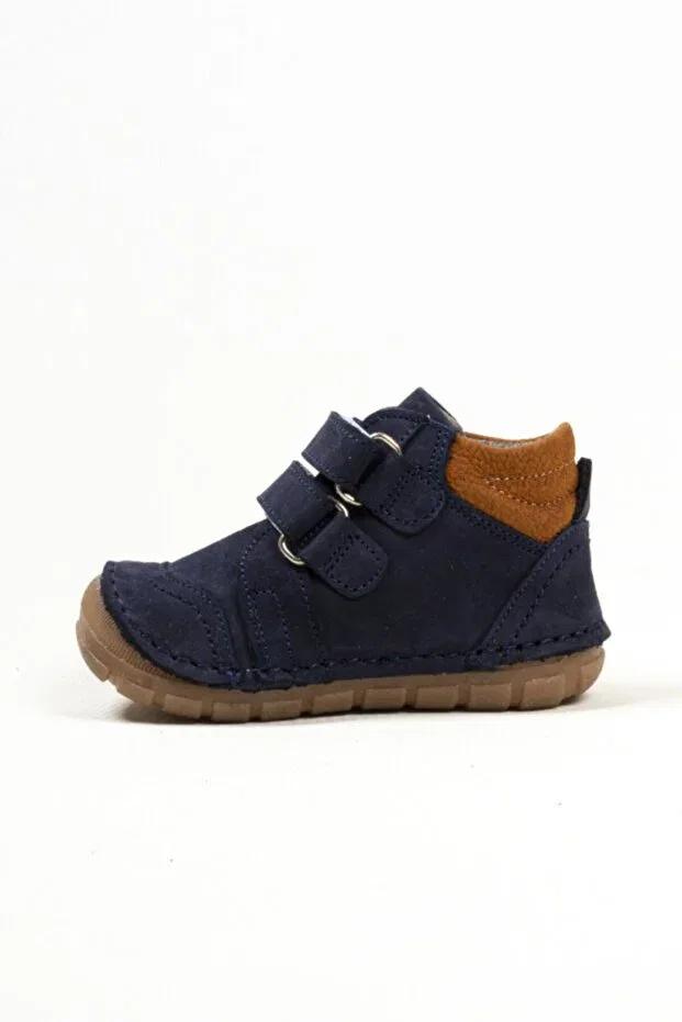 Детские туфли для девочек кожаные Ewen Tomm, Navy Blue — фото 2