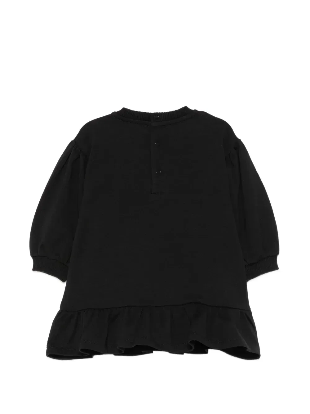 Платье с оборками и Медведем Тедди Moschino Kids, черный — фото 2