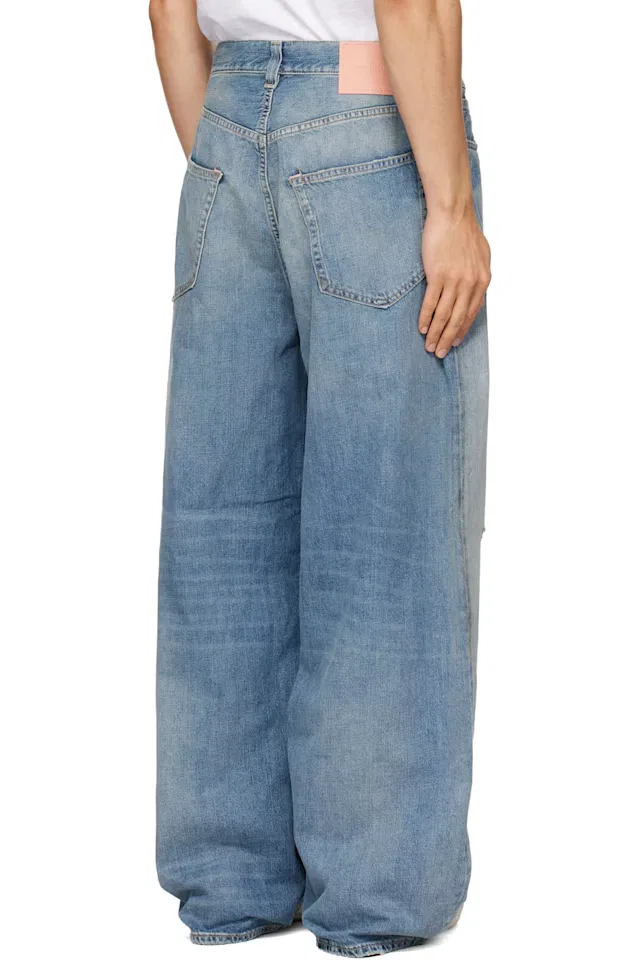 Синие джинсы свободного кроя 2023 года Acne Studios — фото 3