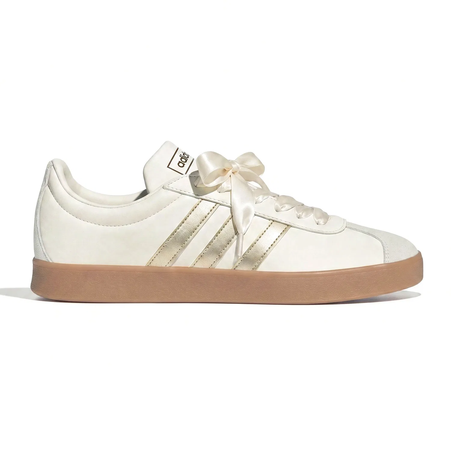 Детские кроссовки с золотистыми деталями German Army Trainers Adidas, Champagne — фото 4