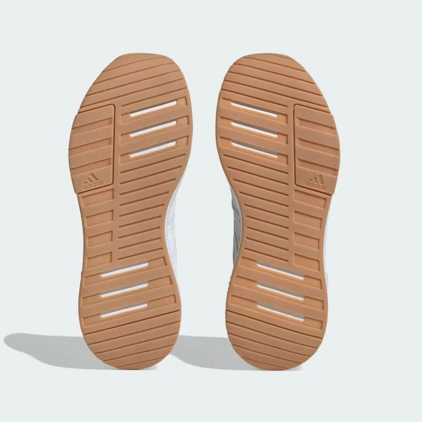 Детские кроссовки на липучке Racer Tr23 Adidas, White Shoe White Rubber 3 — фото 4