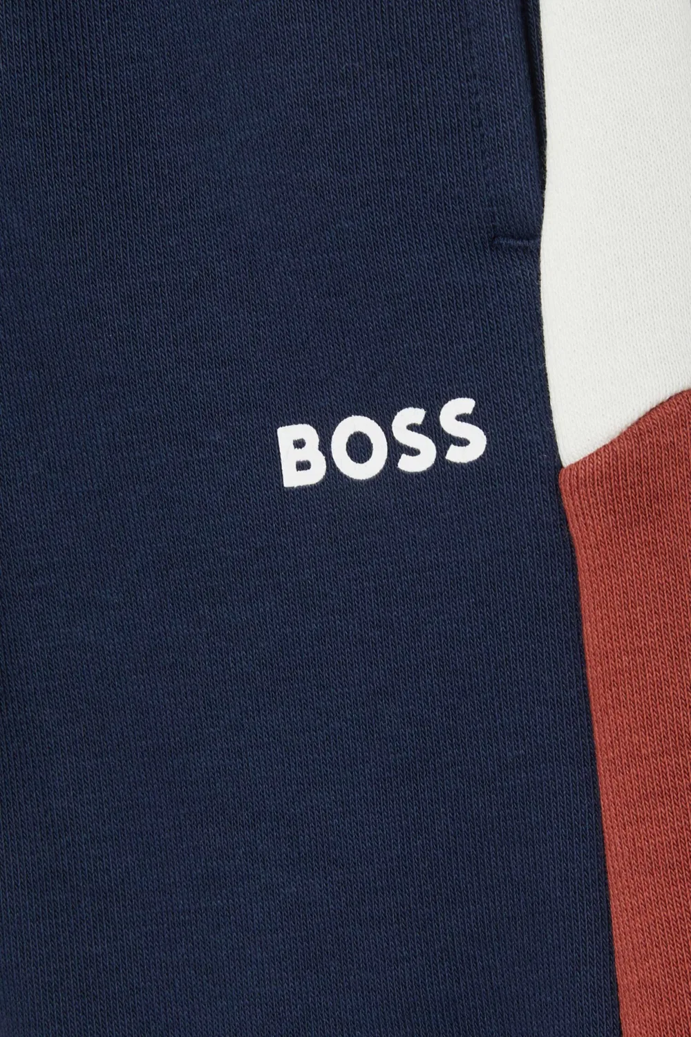 Штаны спортивные из флиса с принтом логотипа BOSS Kidswear — фото 3