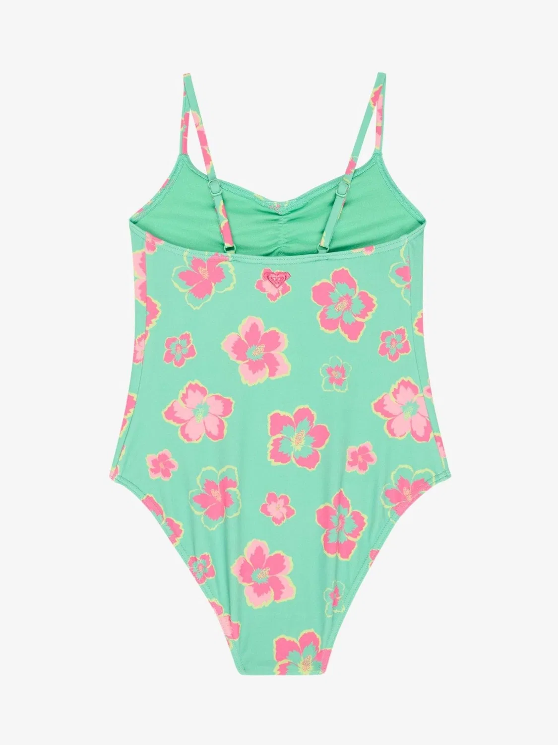 Купальник слитный Roxy Green Floral Tropicool Ruffle, зеленый — фото 2