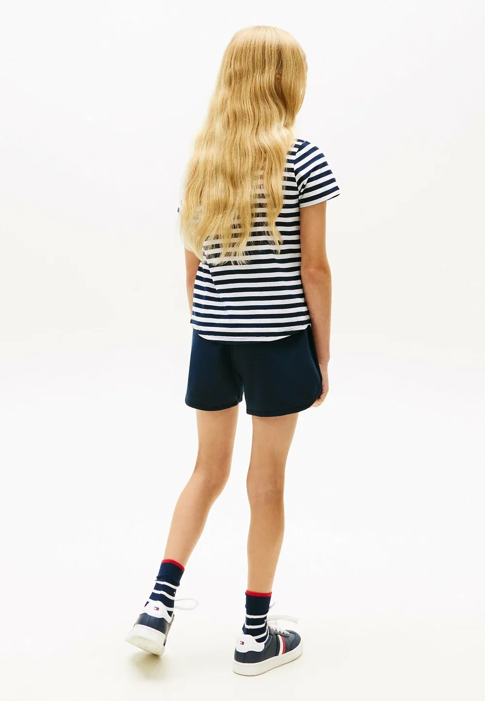 Комплект из футболки и шорт с блестящим логотипом Tommy Hilfiger, Dark Blue — фото 2