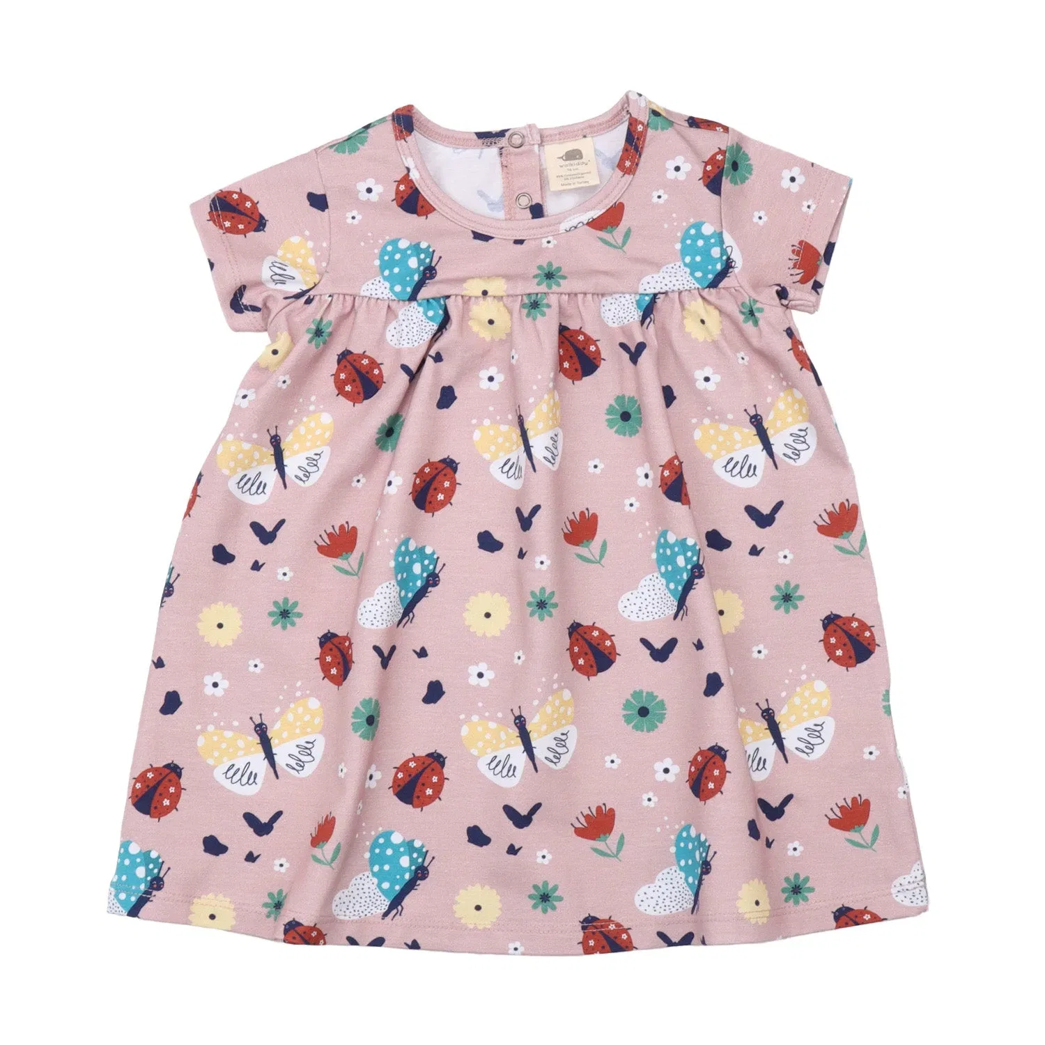 Платье с принтом Ladybugs & Butterflies Walkiddy, разноцветный
